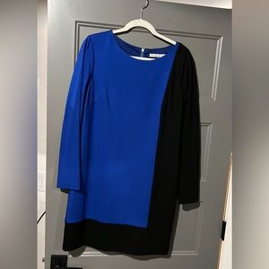 Trina Turk color block mini dress sz 12 like new